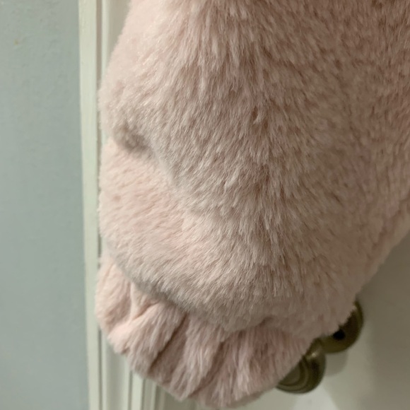 Ambiance Soft Pink Furry Outerwear - Picture 4 of 4